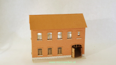 Cooperative House brick construction with doorway N